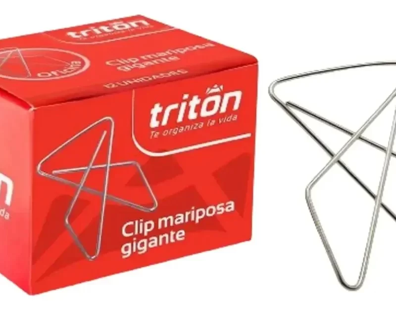 CLIP MARIPOSA METAL X 12 TRITON GIGANTE