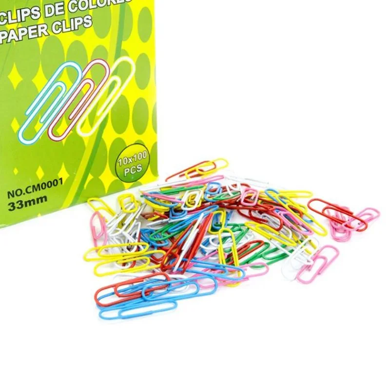CLIP PEQUEÑO METAL # 1 COLORES X 100UND