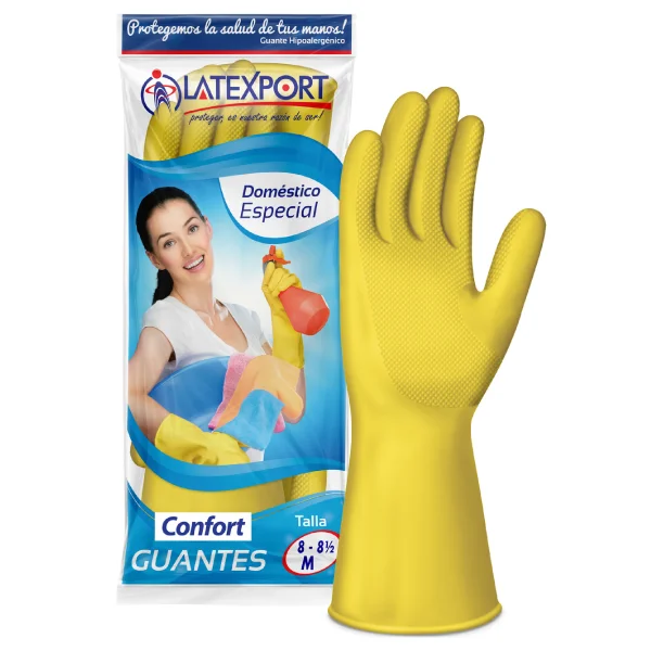 GUANTE CONFORT AMARILLO CALIBRE 16